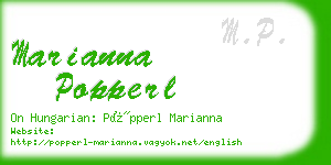 marianna popperl business card